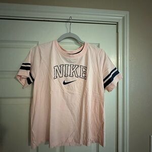 Nike Light Pink Tee with Navy Accents
